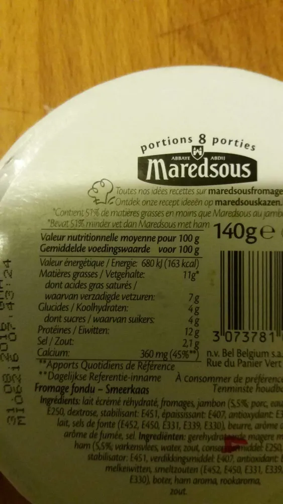 Maredsous Light 11% - Au Jambon