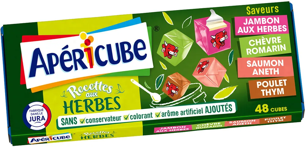 Apéricube Recettes aux herbes 48C