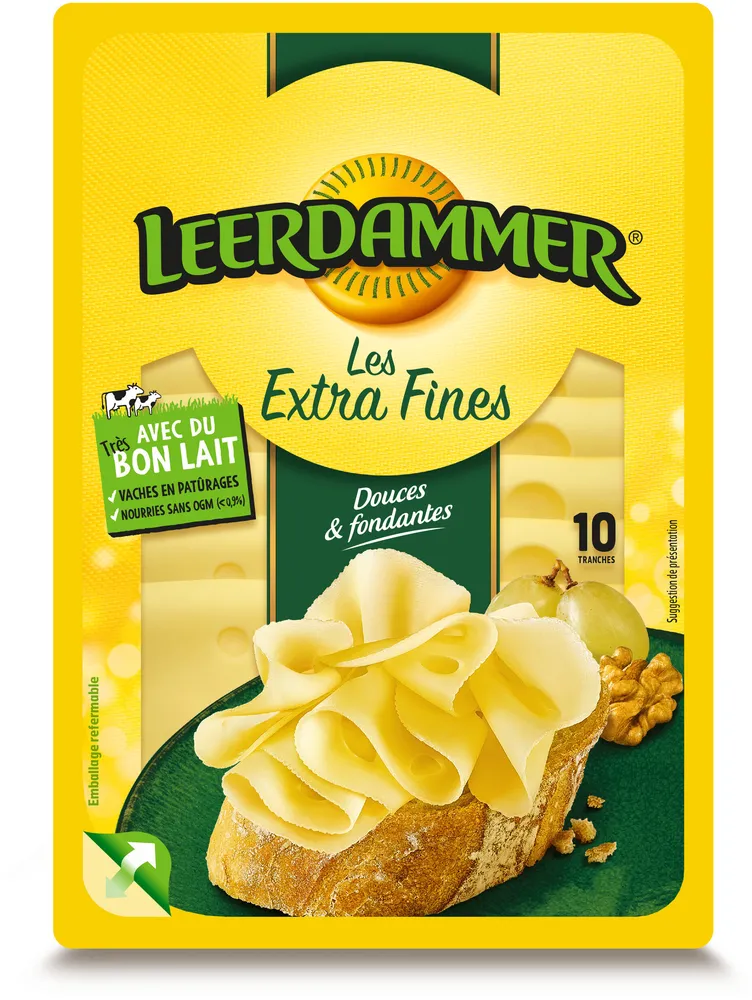 Leerdammer Extra Fines Originales douces et fondantes 10 tranches