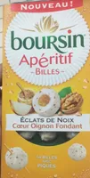 Aperitif billes éclats de noix cœur oignons fondant