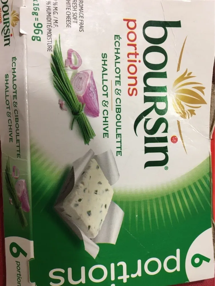 Boursin portions echalote et ciboulette
