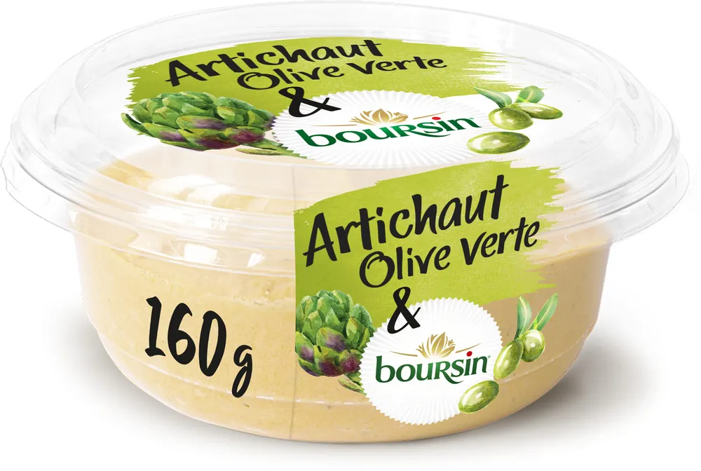 Boursin artichaut olive verte