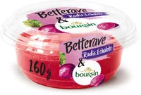 Boursin betterave radis échalote.
