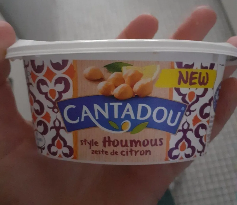 Cantadou style houmous zeste de citron