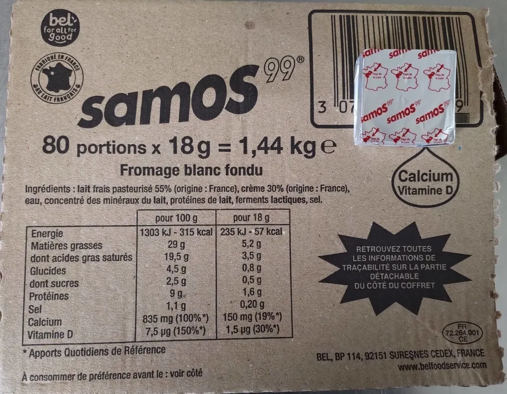 Samos - Fromage blanc fondu