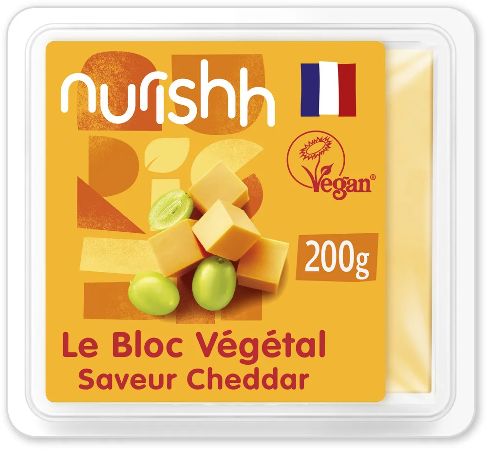 Nurishh - Bloc Végétal saveur Cheddar