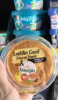 Boursin à tartiner lentilles corail, poivron et tomate