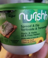 Plant-Based Spread/Tartinade Végétale - Garlic & Herbs