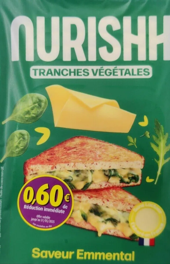 Tranches végétales saveur emmental