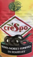 Olives noires confites en rouelles