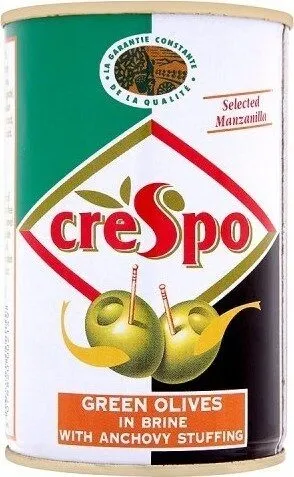 Green Olives in Brine with Anchovy Stuffing