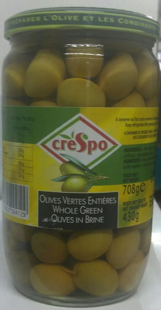Olives vertes entières