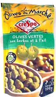 Olives vertes aux herbes et à l'ail