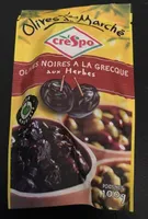 Les Olives du Marché, olives noires à la grecque aux herbes, pour apéritif