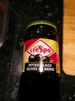 Pitted black olives in brine