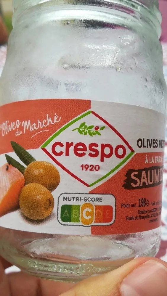 Olives vertes farcies au saumon