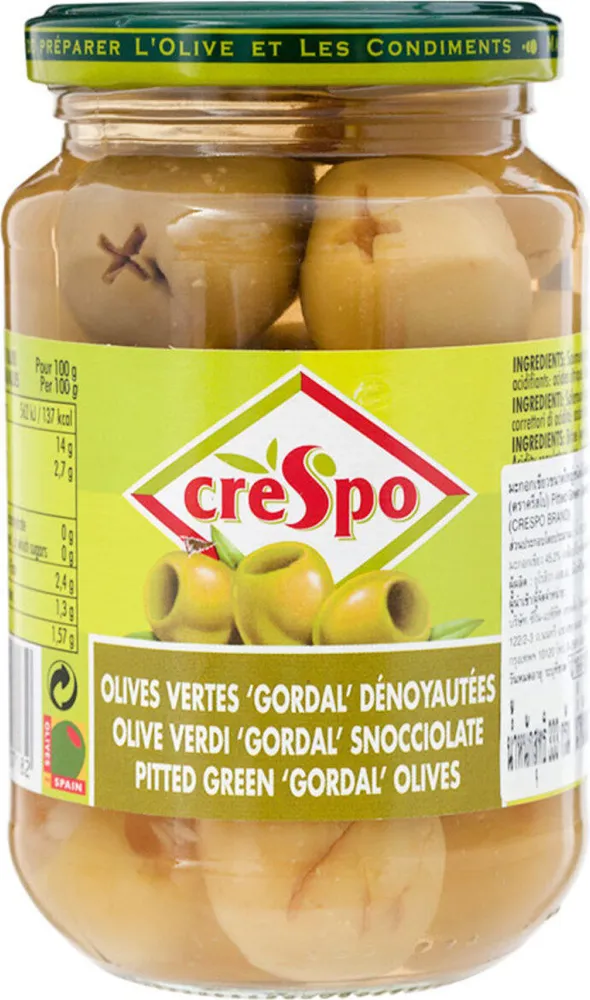 Olive verdi snocciolate