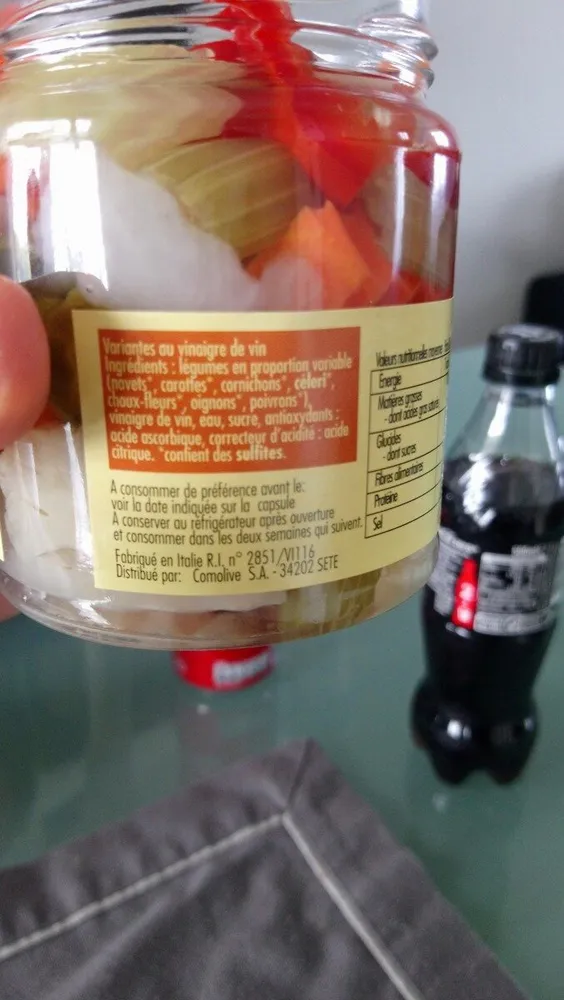 Variantes De Legumes Boc.314ml Crespo