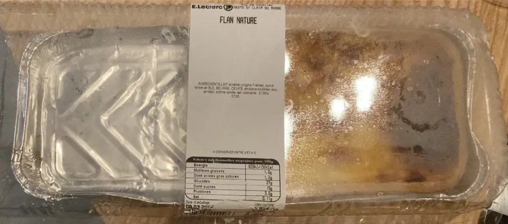 Flan nature