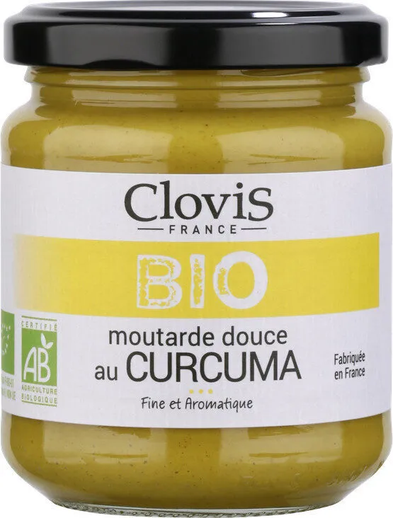 Moutarde douce au curcuma bio