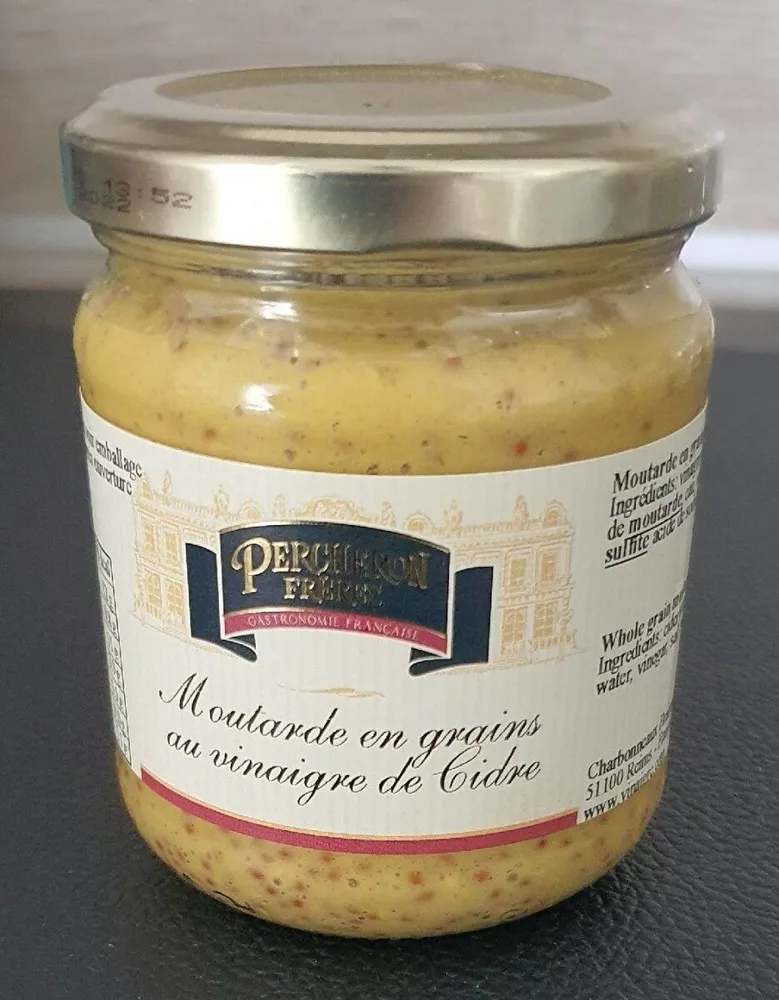 Moutardes en graines au vinaigre de cidre