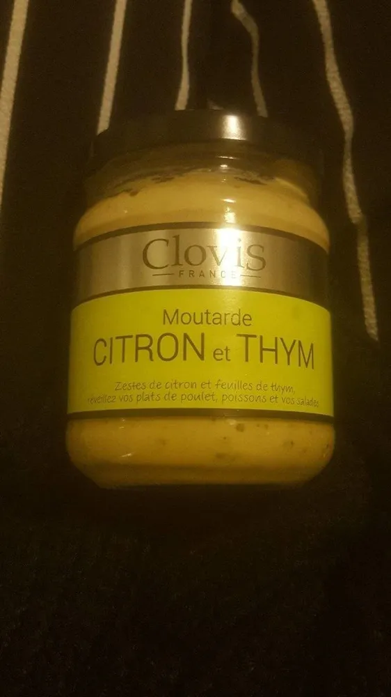 moutarde citron et thym