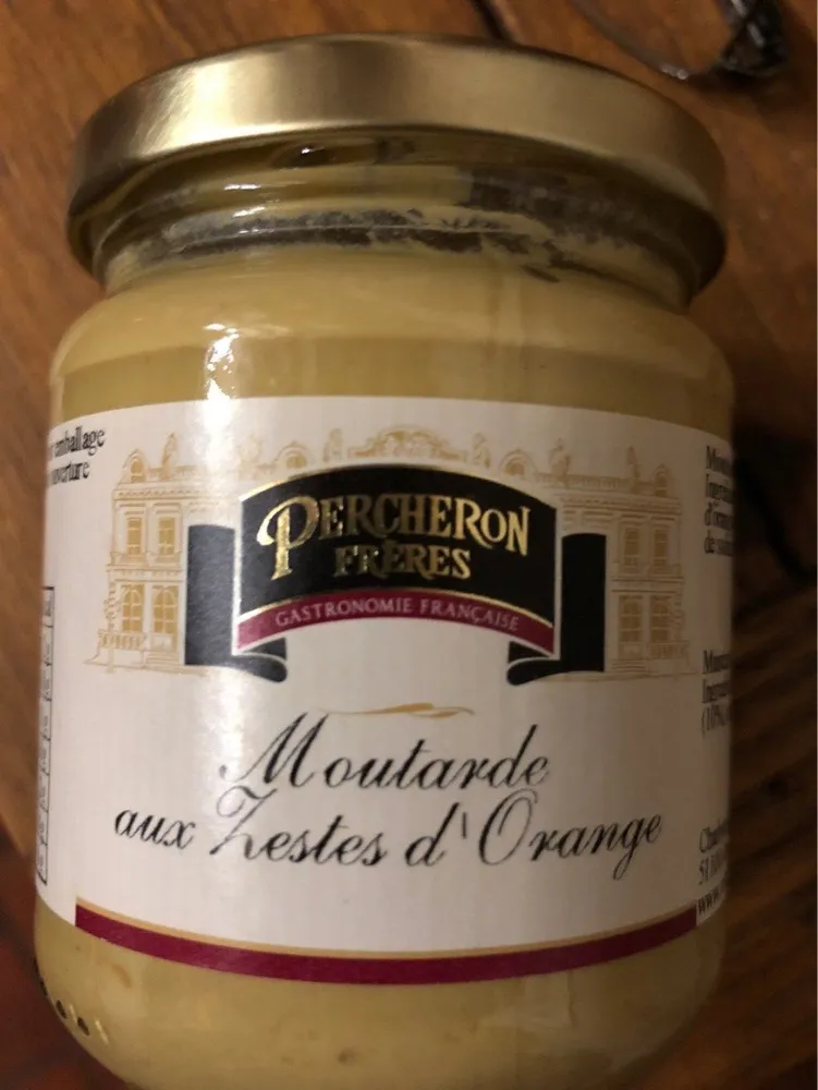 Moutarde aux zestes d’orange