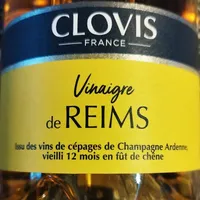Vinaigre De Reims Vieilli En Fûts De Chêne 7% d'acidité Clovis