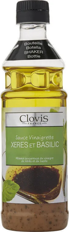 Sauce vinaigrette Xérès et basilic