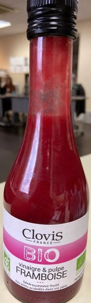 Vinaigre et pulpe framboise