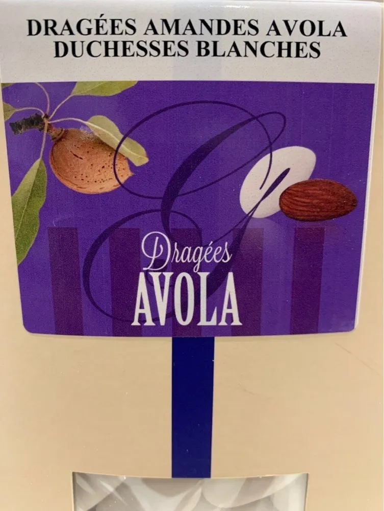 Dragées amandes avola duchesse blanches