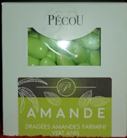 Dragée amandes parimini vert anis