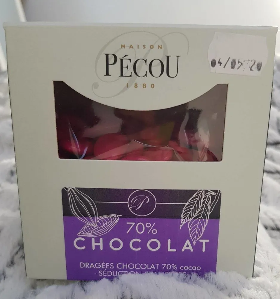 Dragées chocolat 70% cacao