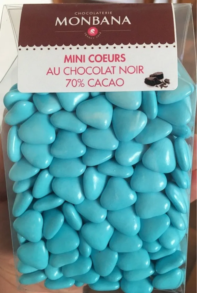 Mini coeurs au chocolat noir