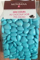 Mini coeurs au chocolat noir