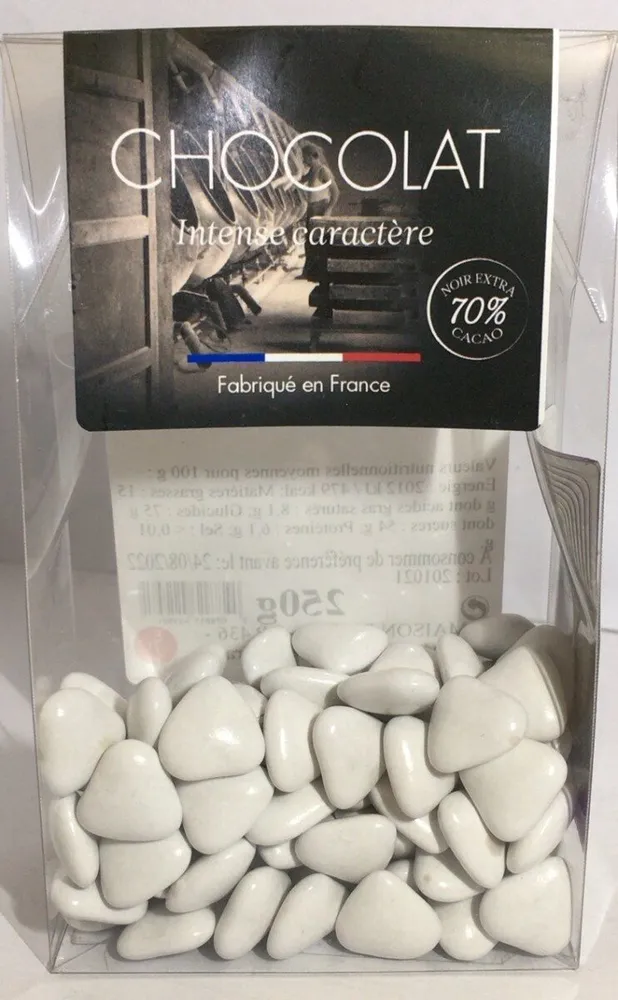 Mini Coeurs Blanc Vernis