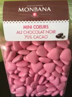 Mini Coeurs au Chocolat Noir 70% cacao