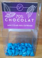 Chocolat Mini Cœurs Bleu Outremer