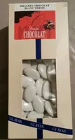 Dragées chocolat blanc vernis
