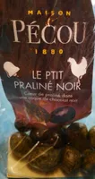 œufs chocolat noir fourré au praliné