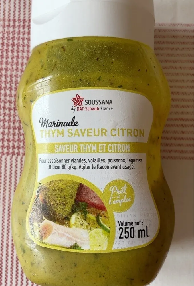 Marinade thym saveur citron