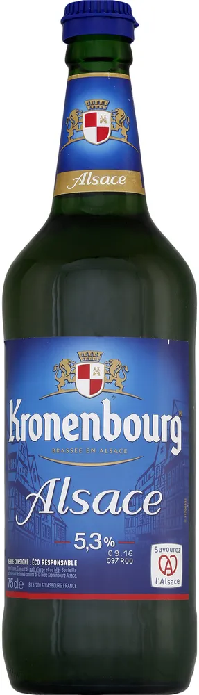 Kronenbourg 75 cl Kronenbourg Alsace 5.3 DEGRE ALCOOL