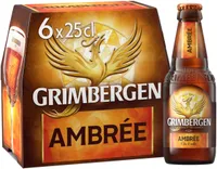 Grimbergen Bière d'Abbaye 6X25CL GRIMBERGEN AMBREE 6.5 DEGRE ALCOOL
