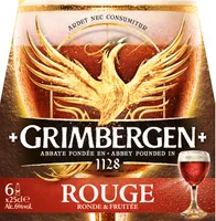 Grimbergen 6X25CL GRIMBERGEN ROUGE 6.0 DEGRE ALCOOL