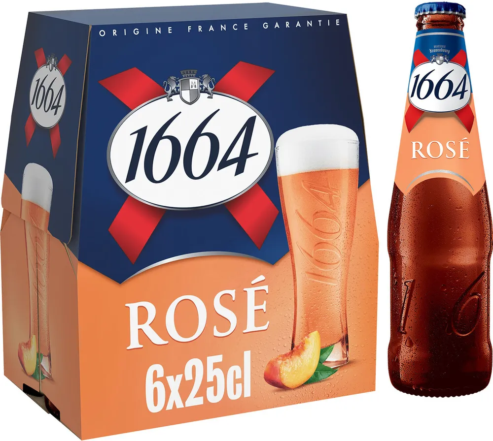 1664 6x25cl 1664 rose 4.5 degre alcool