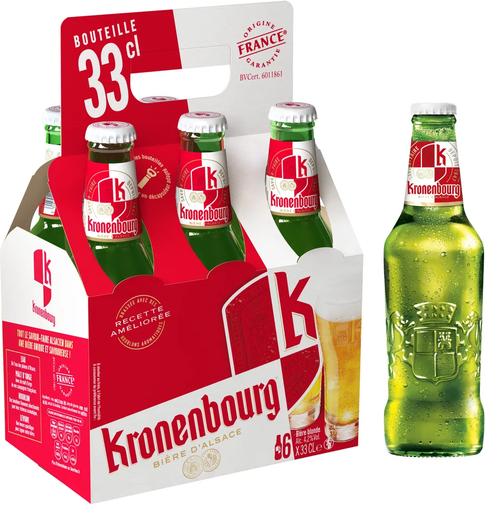 Kronenbourg - 6x33cl kronenbourg panier - 4.20 degre alcool