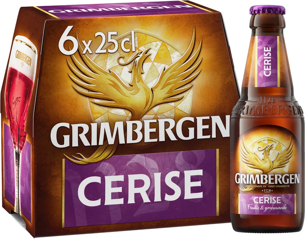 Grimbergen Bière d'Abbaye 6X25CL GRIMBERGEN CERISE 6.0 DEGRE ALCOOL
