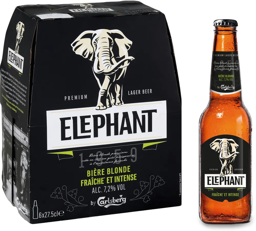 Carlsberg 6X27,5CL CARLSBERG ELEPHANT 7.2 DEGRE ALCOOL