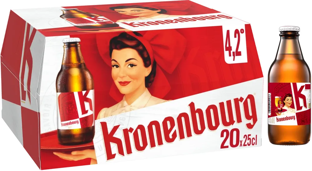 Kronenbourg 20x25CL BOT KRONENBOURG HD 4.2 DEGRE ALCOOL