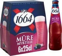 1664 6x25cl 1664 mure myrtille 4.5 degre alcool